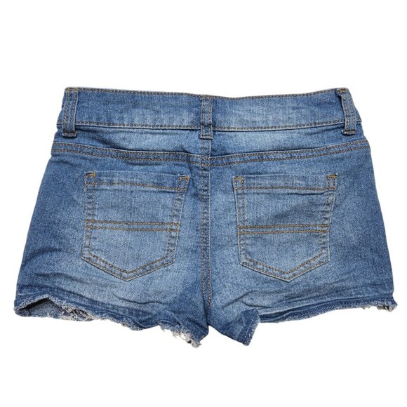 Epic Threads Shorts Girls 10 Blue Stretch Medium Wash Cutoff 24 in Waist - Picture 7 of 10